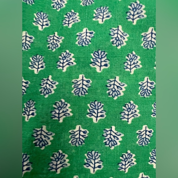 J. Crew Green Floral Ruffle Top - Picture 3 of 6